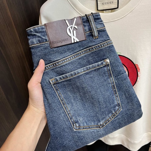 Wholesale Yves Saint Laurent YSL Jeans For Men #1264639 $88.00 USD, Wholesale Quality Replica Yves Saint Laurent YSL Jeans