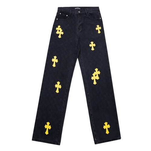 Wholesale Chrome Hearts Jeans For Men #1264699 $56.00 USD, Wholesale Quality Replica Chrome Hearts Jeans