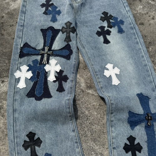 Replica Chrome Hearts Jeans For Men #1264700 $64.00 USD for Wholesale