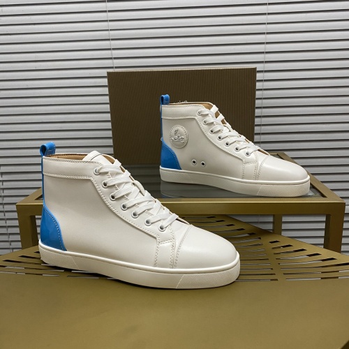 Wholesale Christian Louboutin High Top Shoes For Men #1264718 $92.00 USD, Wholesale Quality Replica Christian Louboutin High Top Shoes