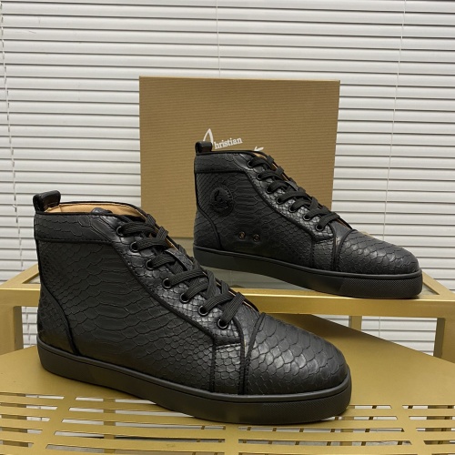 Wholesale Christian Louboutin High Top Shoes For Men #1264720 $92.00 USD, Wholesale Quality Replica Christian Louboutin High Top Shoes