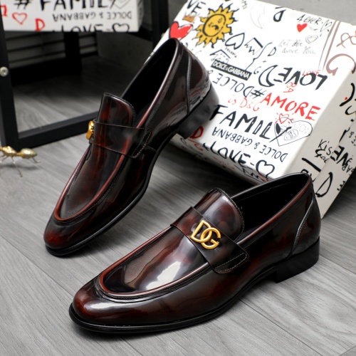 Wholesale Dolce &amp; Gabbana D&amp;G Leather Shoes For Men #1264769 $82.00 USD, Wholesale Quality Replica Dolce &amp; Gabbana D&amp;G Leather Shoes