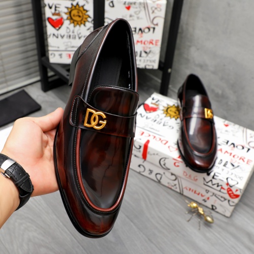 Replica Dolce & Gabbana D&G Leather Shoes For Men #1264769 $82.00 USD for Wholesale