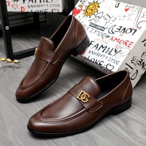 Wholesale Dolce &amp; Gabbana D&amp;G Leather Shoes For Men #1264771 $82.00 USD, Wholesale Quality Replica Dolce &amp; Gabbana D&amp;G Leather Shoes