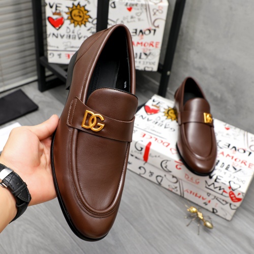 Replica Dolce & Gabbana D&G Leather Shoes For Men #1264771 $82.00 USD for Wholesale