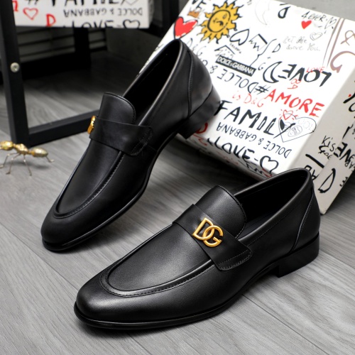 Wholesale Dolce &amp; Gabbana D&amp;G Leather Shoes For Men #1264774 $82.00 USD, Wholesale Quality Replica Dolce &amp; Gabbana D&amp;G Leather Shoes