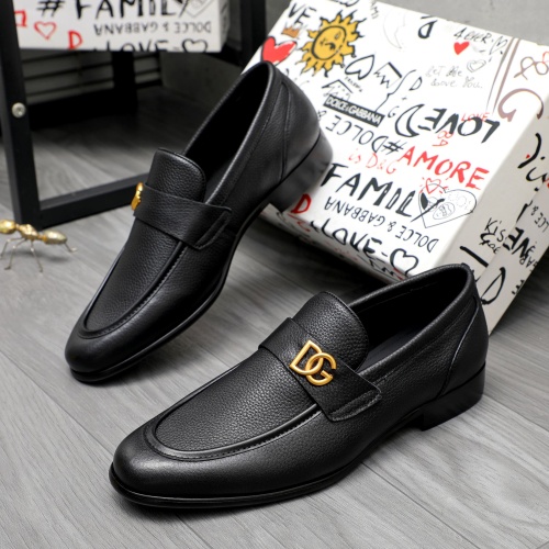 Wholesale Dolce &amp; Gabbana D&amp;G Leather Shoes For Men #1264776 $82.00 USD, Wholesale Quality Replica Dolce &amp; Gabbana D&amp;G Leather Shoes