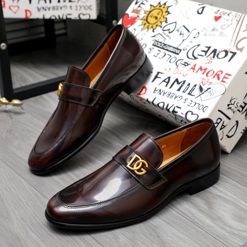 Wholesale Dolce &amp; Gabbana D&amp;G Leather Shoes For Men #1264782 $82.00 USD, Wholesale Quality Replica Dolce &amp; Gabbana D&amp;G Leather Shoes