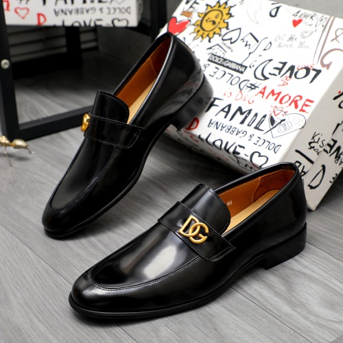 Wholesale Dolce &amp; Gabbana D&amp;G Leather Shoes For Men #1264787 $82.00 USD, Wholesale Quality Replica Dolce &amp; Gabbana D&amp;G Leather Shoes