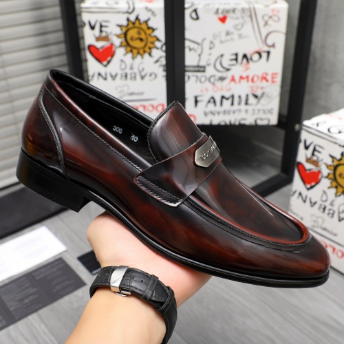 Replica Dolce & Gabbana D&G Leather Shoes For Men #1264788 $82.00 USD for Wholesale