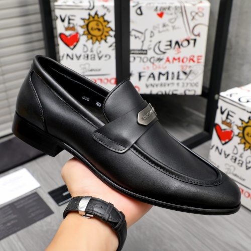 Replica Dolce & Gabbana D&G Leather Shoes For Men #1264789 $82.00 USD for Wholesale