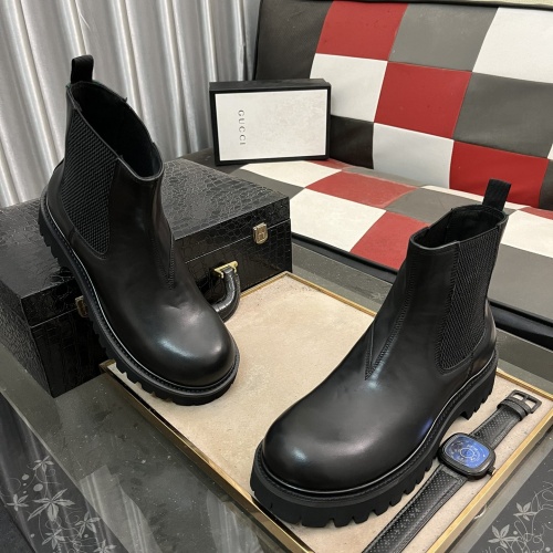 Replica Gucci Boots For Men #1264843 $102.00 USD for Wholesale