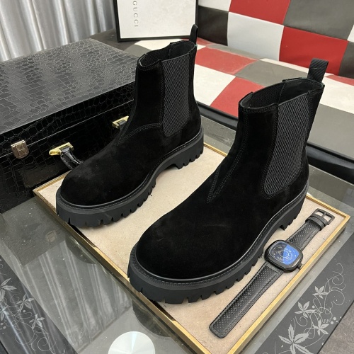 Replica Gucci Boots For Men #1264845 $102.00 USD for Wholesale