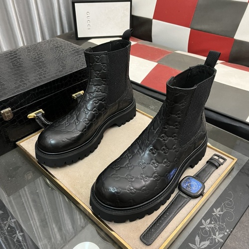 Replica Gucci Boots For Men #1264846 $102.00 USD for Wholesale