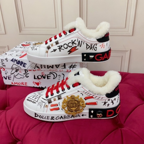 Wholesale Dolce &amp; Gabbana D&amp;G Casual Shoes For Women #1265105 $122.00 USD, Wholesale Quality Replica Dolce &amp; Gabbana D&amp;G Casual Shoes