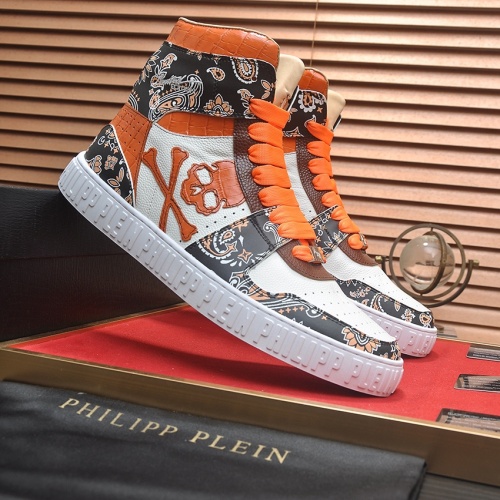 Replica Philipp Plein PP High Tops Shoes For Men #1265113 $105.00 USD for Wholesale