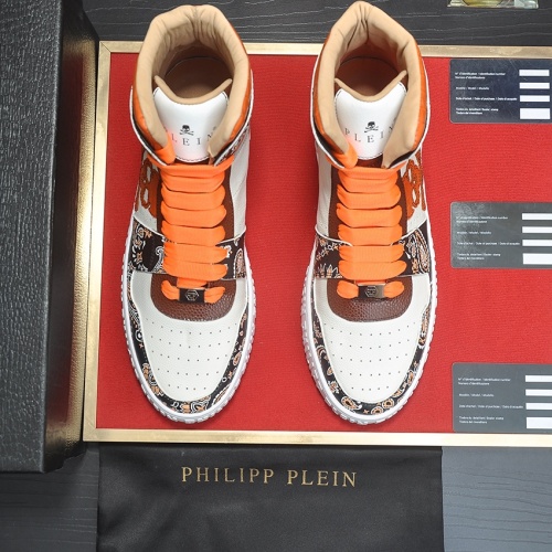 Replica Philipp Plein PP High Tops Shoes For Men #1265113 $105.00 USD for Wholesale