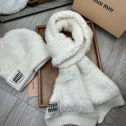 Wholesale MIU MIU Hat and Scarf Set #1265114 $52.00 USD, Wholesale Quality Replica MIU MIU Hat and Scarf and Glove Set