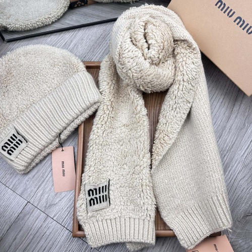 Wholesale MIU MIU Hat and Scarf Set #1265115 $52.00 USD, Wholesale Quality Replica MIU MIU Hat and Scarf and Glove Set