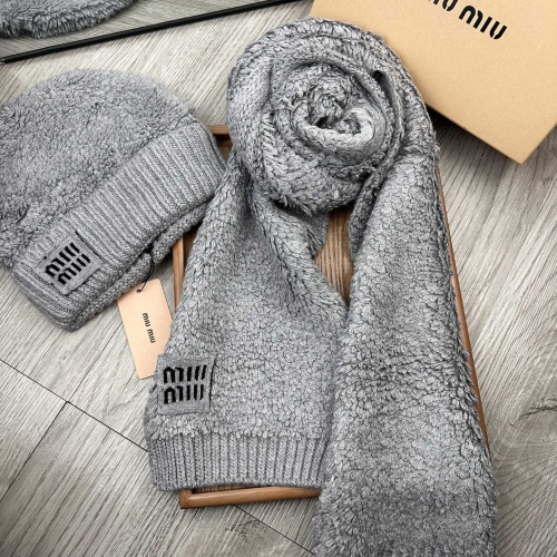 Wholesale MIU MIU Hat and Scarf Set #1265117 $52.00 USD, Wholesale Quality Replica MIU MIU Hat and Scarf and Glove Set