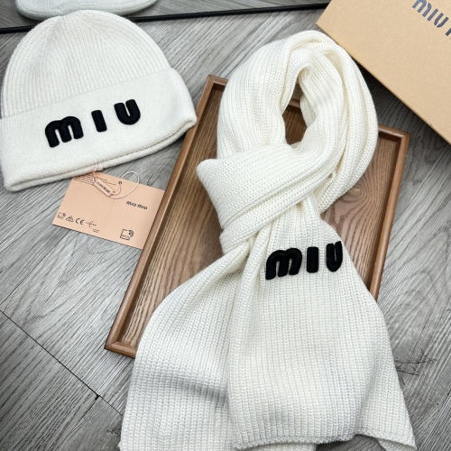 Wholesale MIU MIU Hat and Scarf Set #1265119 $52.00 USD, Wholesale Quality Replica MIU MIU Hat and Scarf and Glove Set