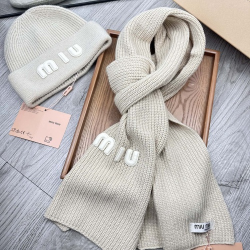 Wholesale MIU MIU Hat and Scarf Set #1265120 $52.00 USD, Wholesale Quality Replica MIU MIU Hat and Scarf and Glove Set