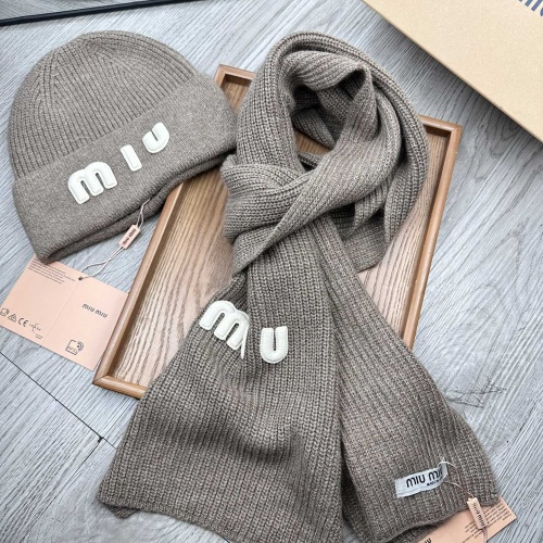 Wholesale MIU MIU Hat and Scarf Set #1265121 $52.00 USD, Wholesale Quality Replica MIU MIU Hat and Scarf and Glove Set