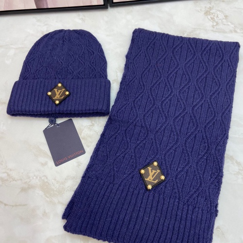 Wholesale Louis Vuitton LV Hat and Scarf Set #1265189 $48.00 USD, Wholesale Quality Replica Louis Vuitton LV Hat and Scarf and Glove Set