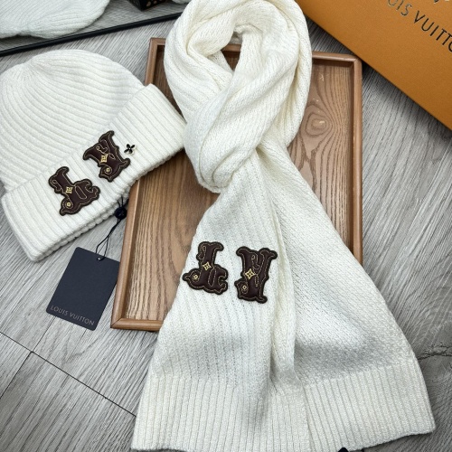 Wholesale Louis Vuitton LV Hat and Scarf Set #1265191 $48.00 USD, Wholesale Quality Replica Louis Vuitton LV Hat and Scarf and Glove Set