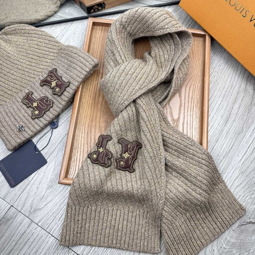 Wholesale Louis Vuitton LV Hat and Scarf Set #1265193 $48.00 USD, Wholesale Quality Replica Louis Vuitton LV Hat and Scarf and Glove Set