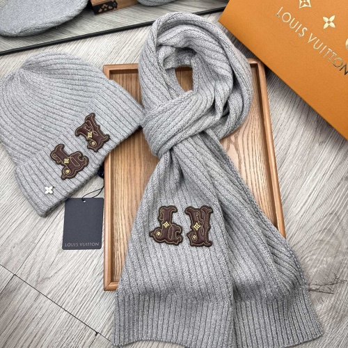 Wholesale Louis Vuitton LV Hat and Scarf Set #1265194 $48.00 USD, Wholesale Quality Replica Louis Vuitton LV Hat and Scarf and Glove Set