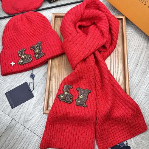 Wholesale Louis Vuitton LV Hat and Scarf Set #1265195 $48.00 USD, Wholesale Quality Replica Louis Vuitton LV Hat and Scarf and Glove Set