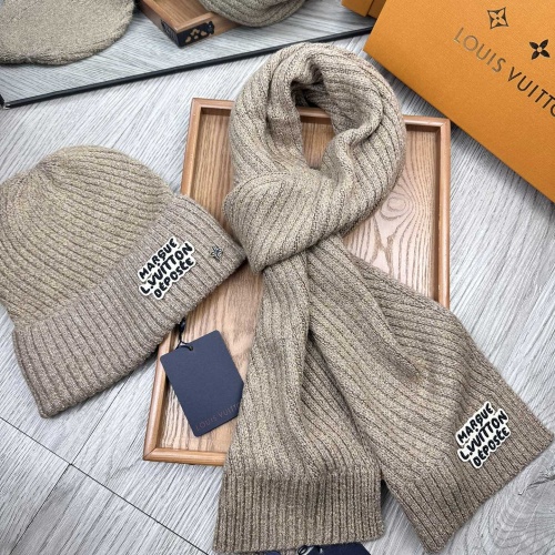 Wholesale Louis Vuitton LV Hat and Scarf Set #1265199 $48.00 USD, Wholesale Quality Replica Louis Vuitton LV Hat and Scarf and Glove Set