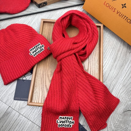 Wholesale Louis Vuitton LV Hat and Scarf Set #1265201 $48.00 USD, Wholesale Quality Replica Louis Vuitton LV Hat and Scarf and Glove Set