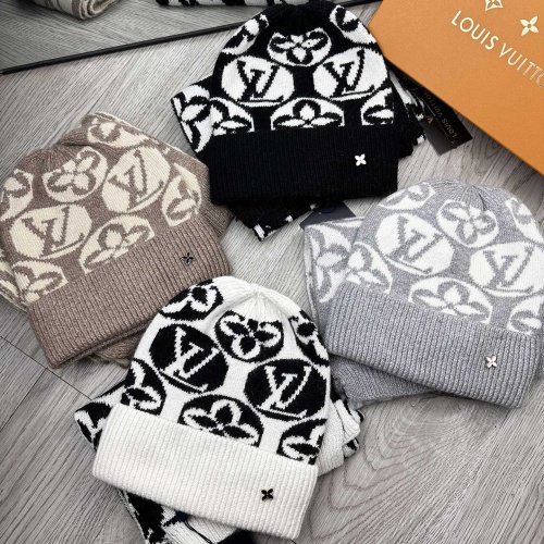 Replica Louis Vuitton LV Hat and Scarf Set #1265203 $52.00 USD for Wholesale