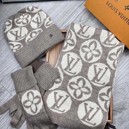 Wholesale Louis Vuitton LV Hat and Scarf and Glove Set #1265208 $72.00 USD, Wholesale Quality Replica Louis Vuitton LV Hat and Scarf and Glove Set