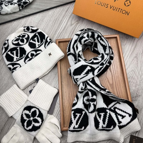 Replica Louis Vuitton LV Hat and Scarf and Glove Set #1265210 $72.00 USD for Wholesale