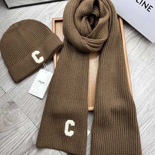 Wholesale Celine Hat and Scarf Set #1265244 $76.00 USD, Wholesale Quality Replica Celine Hat and Scarf and Glove Set