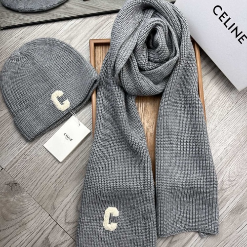 Wholesale Celine Hat and Scarf Set #1265245 $76.00 USD, Wholesale Quality Replica Celine Hat and Scarf and Glove Set