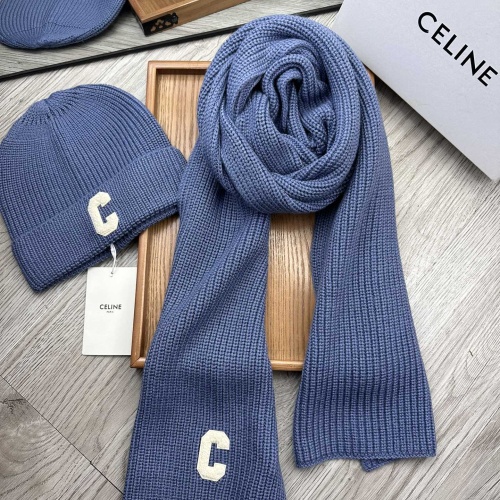 Wholesale Celine Hat and Scarf Set #1265246 $76.00 USD, Wholesale Quality Replica Celine Hat and Scarf and Glove Set