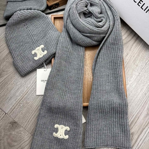 Wholesale Celine Hat and Scarf Set #1265253 $76.00 USD, Wholesale Quality Replica Celine Hat and Scarf and Glove Set