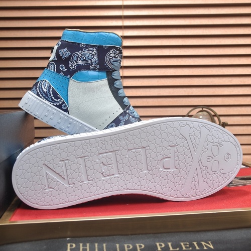 Replica Philipp Plein PP High Tops Shoes For Men #1265781 $105.00 USD for Wholesale