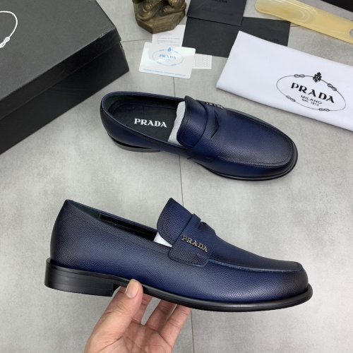 Replica Prada Leather Shoes For Men #1265815 $98.00 USD for Wholesale