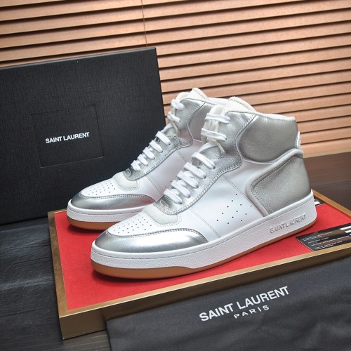 Wholesale Yves Saint Laurent YSL High Tops Shoes For Men #1265894 $98.00 USD, Wholesale Quality Replica Yves Saint Laurent YSL High Tops Shoes