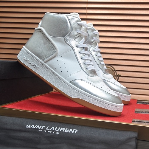 Replica Yves Saint Laurent YSL High Tops Shoes For Men #1265894 $98.00 USD for Wholesale