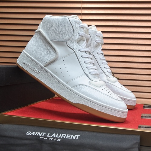 Replica Yves Saint Laurent YSL High Tops Shoes For Men #1265899 $98.00 USD for Wholesale