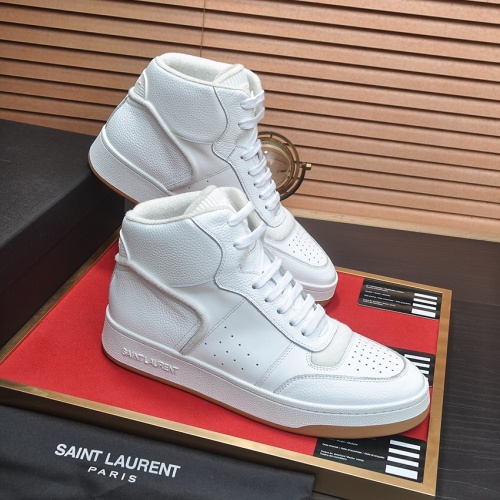 Replica Yves Saint Laurent YSL High Tops Shoes For Men #1265899 $98.00 USD for Wholesale