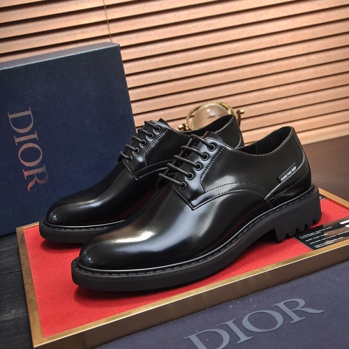 Wholesale Christian Dior Leather Shoes For Men #1265909 $100.00 USD, Wholesale Quality Replica Christian Dior Leather Shoes