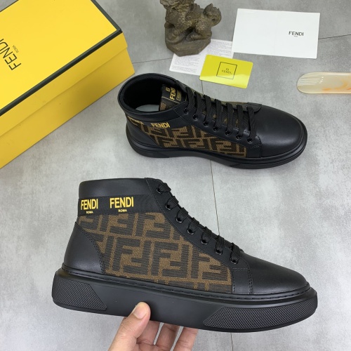 Replica Fendi High Tops Casual Shoes For Men #1266039 $80.00 USD for Wholesale