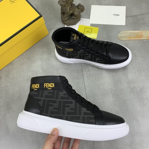 Replica Fendi High Tops Casual Shoes For Men #1266040 $80.00 USD for Wholesale